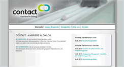 Desktop Screenshot of contact-karriere.de