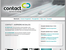 Tablet Screenshot of contact-karriere.de